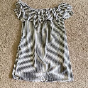 Beachlunchlounge Striped Off-Shoulder Dress